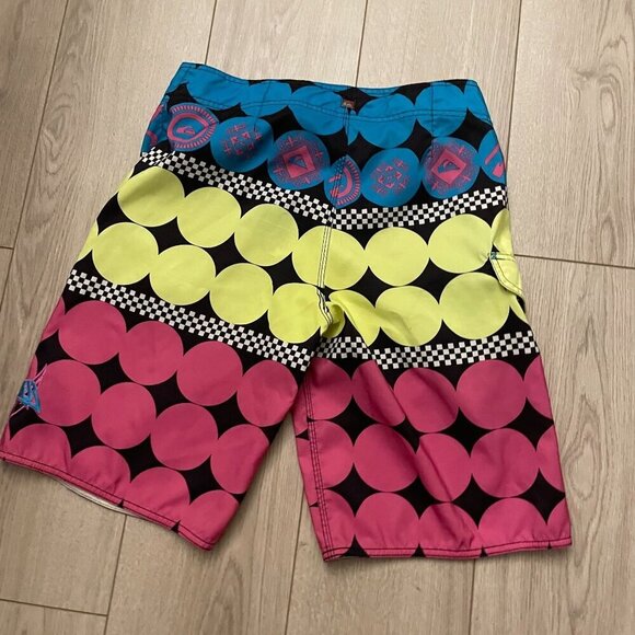 Quiksilver
 Trunks Board Shorts Men's Multicolor Surf Retro Swimming Pool Beach - Picture 7 of 7